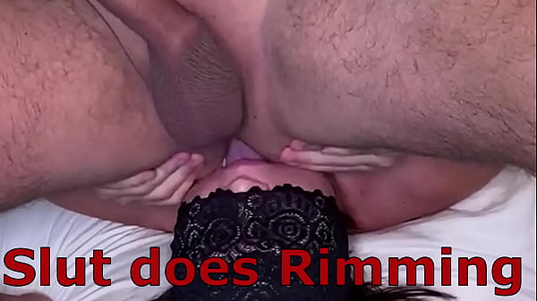 SLUT does Rimming. Anal Cleaning. Licking Ass Holes.