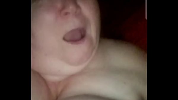 Lusty fat grandma watches me cumming